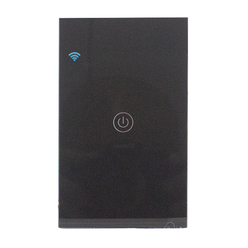 Smart Wi-Fi Light Switch Black (1 Lever)