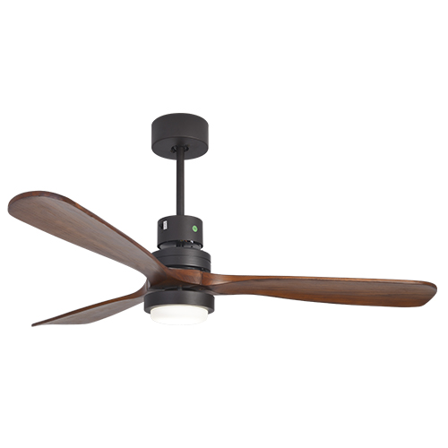 The Boreas Dark Wood 3 Blade LED Ceiling Fan